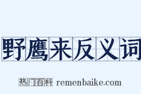 野鹰来反义词是什么意思的图片